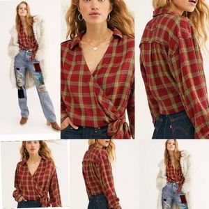 We The Free Running Wild Wrap Top / Flannel
